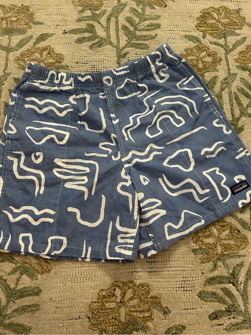 New Patagonia Boys Funhoggers Shorts, Size 14/16